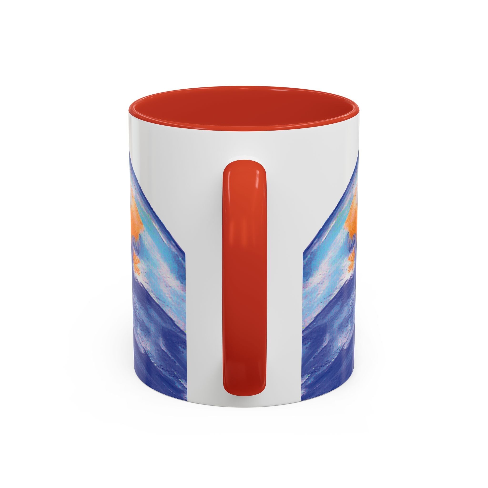 Watercolor Bluebird Two Tone Ceramic Coffee Mugs - Blue Cava