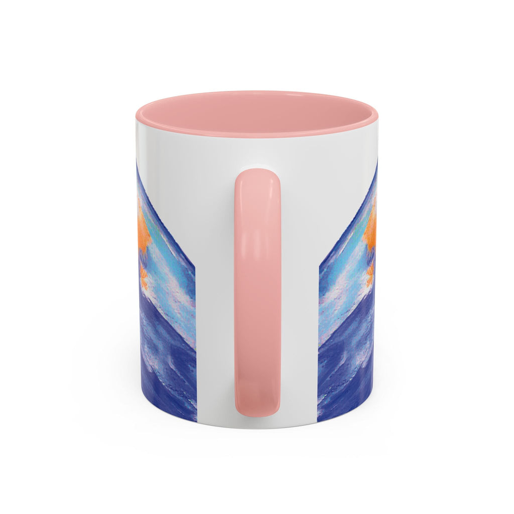 Watercolor Bluebird Two Tone Ceramic Coffee Mugs - Blue Cava