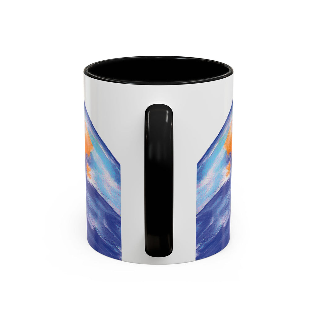 Watercolor Bluebird Two Tone Ceramic Coffee Mugs - Blue Cava