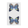 Watercolor Butterfly Hand Towel — Soft Cotton Kitchen & Bath Towel - Blue Cava