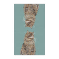 Whimsical Cat Kitchen Tea Towels - Blue Cava