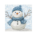 Winter Snowman Washcloth Towel — Bathroom Acessories - Blue Cava