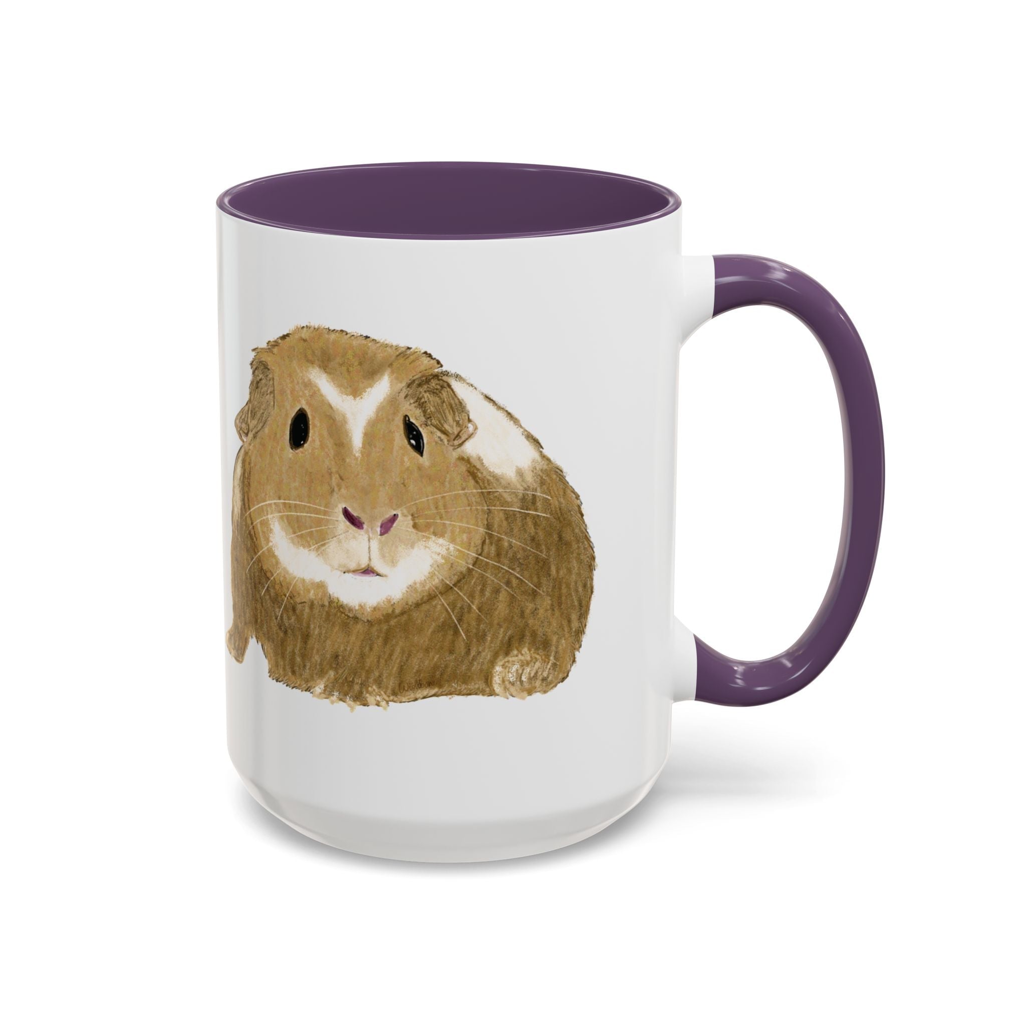 Wishbone Guinea Pig Two Tone Ceramic Coffee Mugs - Blue Cava