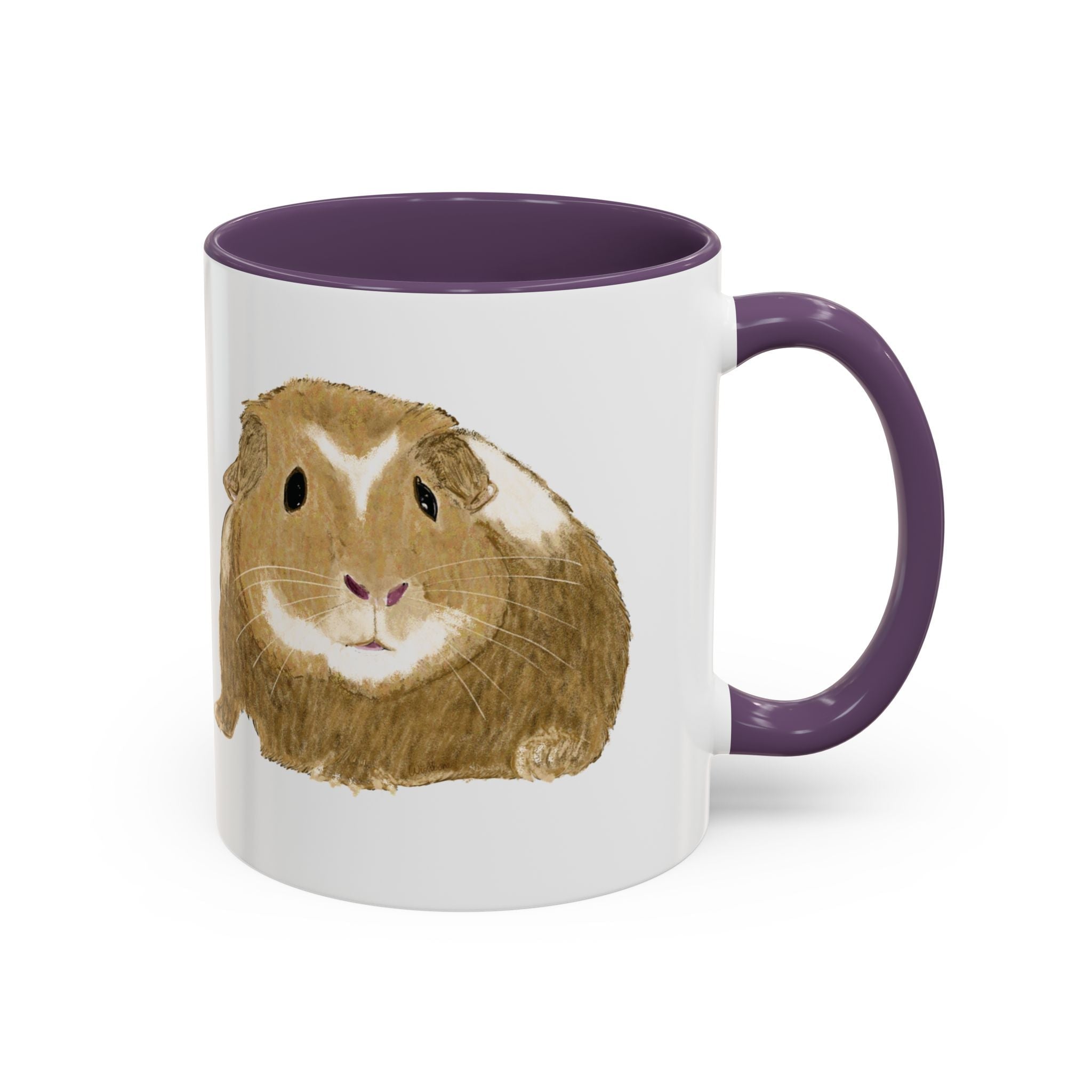 Wishbone Guinea Pig Two Tone Ceramic Coffee Mugs - Blue Cava