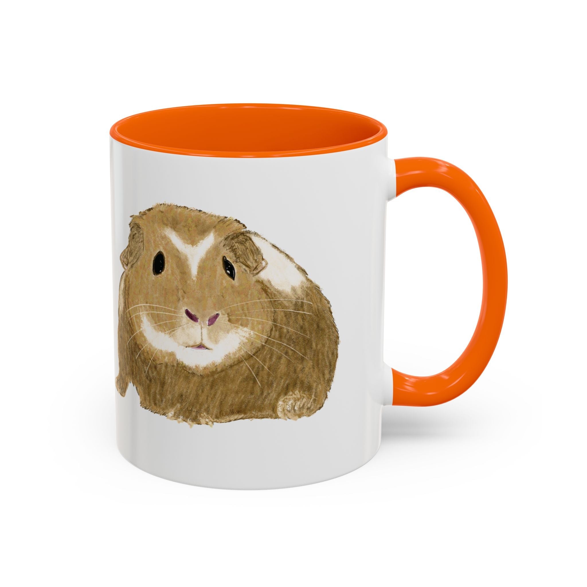 Wishbone Guinea Pig Two Tone Ceramic Coffee Mugs - Blue Cava