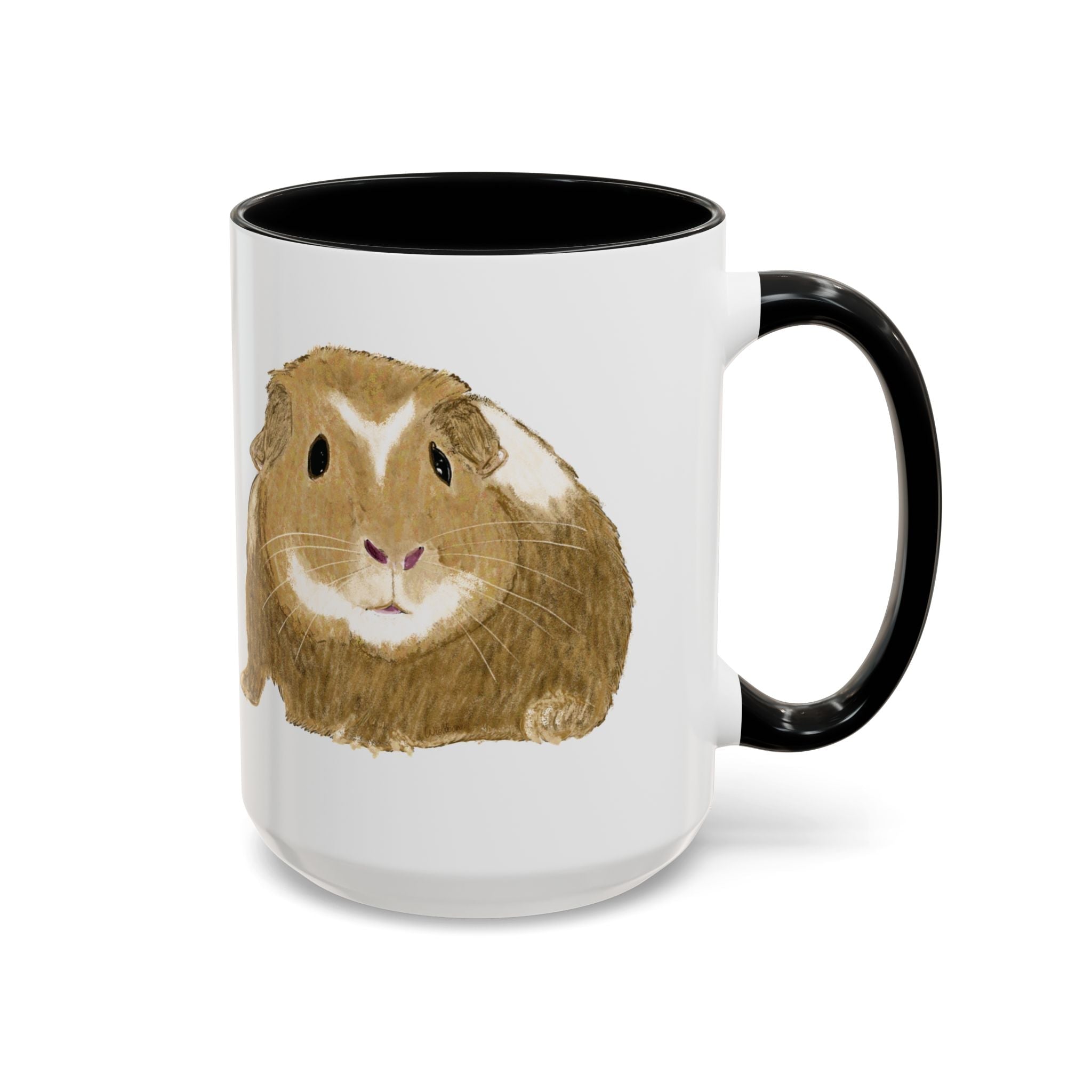 Wishbone Guinea Pig Two Tone Ceramic Coffee Mugs - Blue Cava
