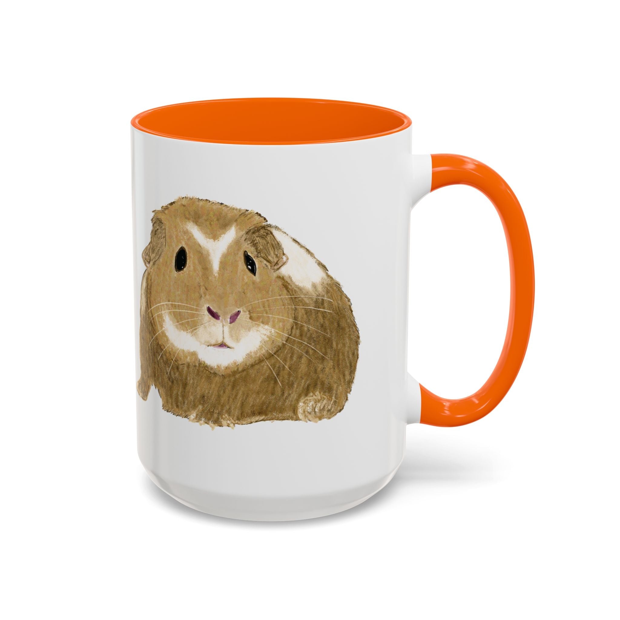 Wishbone Guinea Pig Two Tone Ceramic Coffee Mugs - Blue Cava