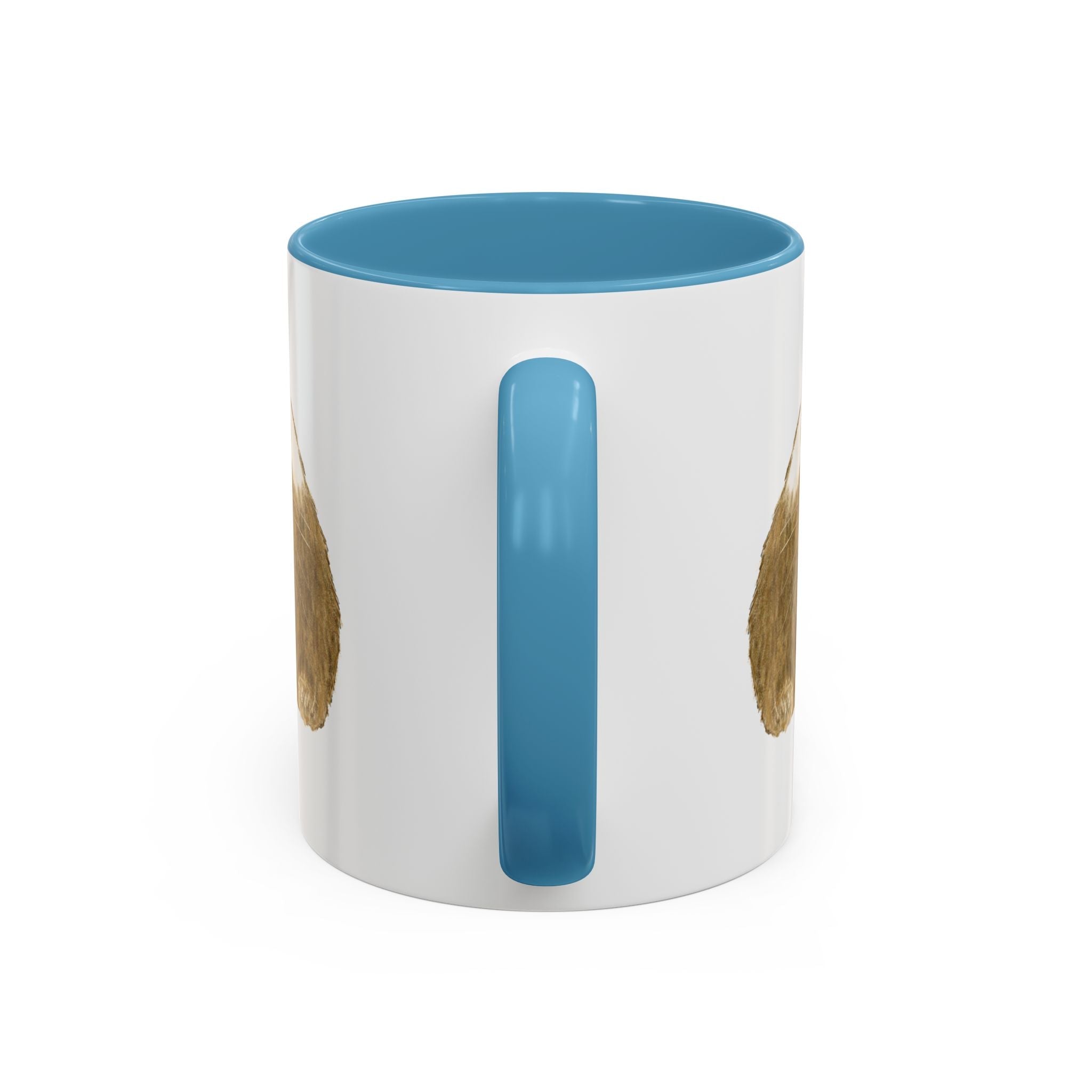 Wishbone Guinea Pig Two Tone Ceramic Coffee Mugs - Blue Cava