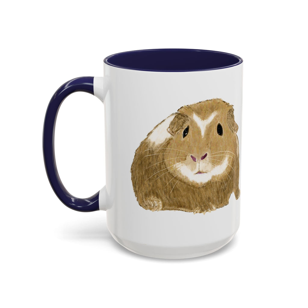 Wishbone Guinea Pig Two Tone Ceramic Coffee Mugs - Blue Cava