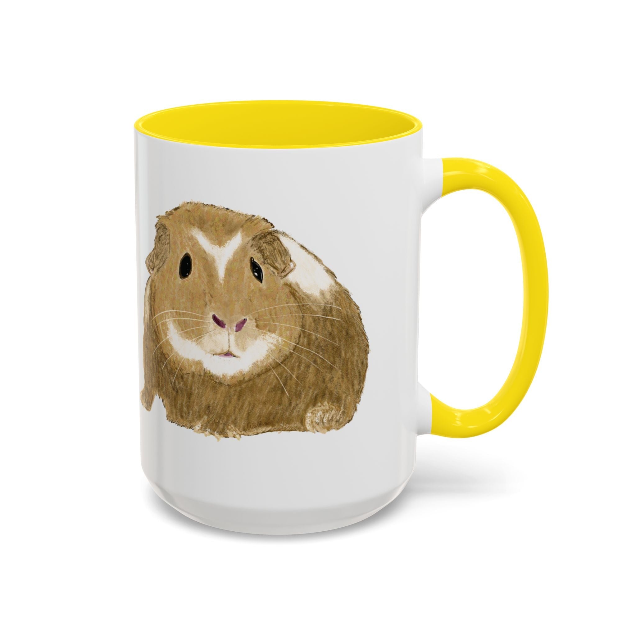 Wishbone Guinea Pig Two Tone Ceramic Coffee Mugs - Blue Cava