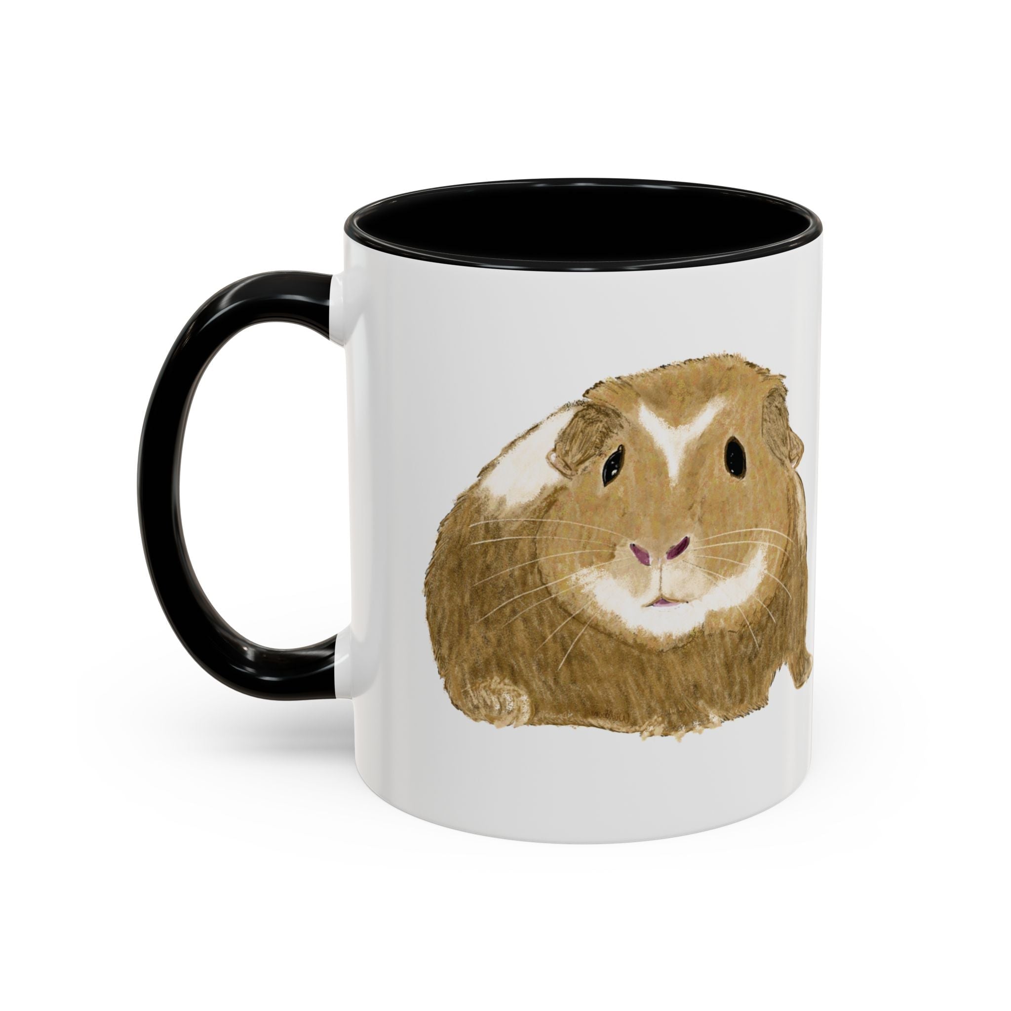 Wishbone Guinea Pig Two Tone Ceramic Coffee Mugs - Blue Cava