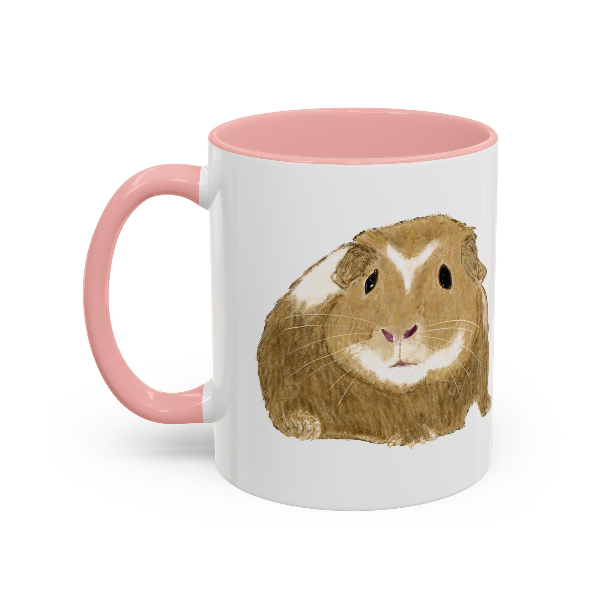 Wishbone Guinea Pig Two Tone Ceramic Coffee Mugs - Blue Cava