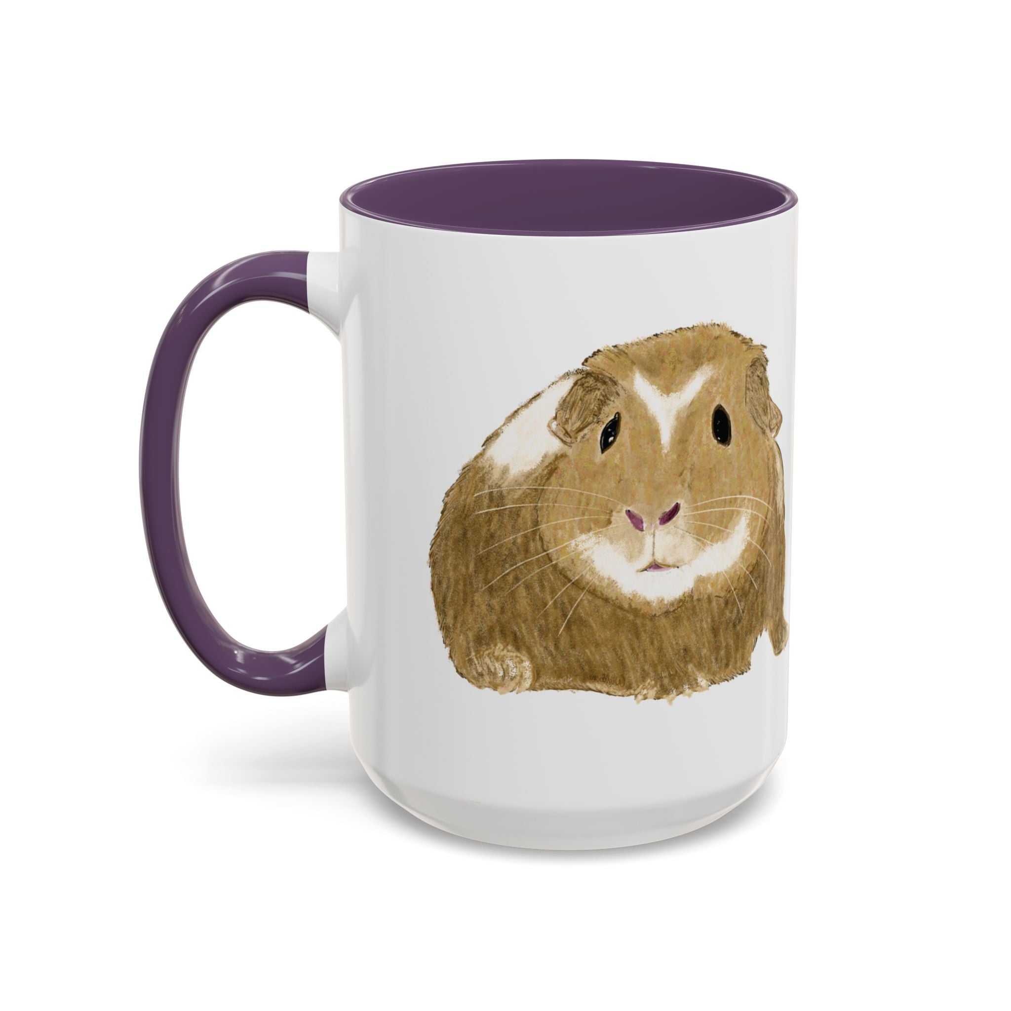 Wishbone Guinea Pig Two Tone Ceramic Coffee Mugs - Blue Cava