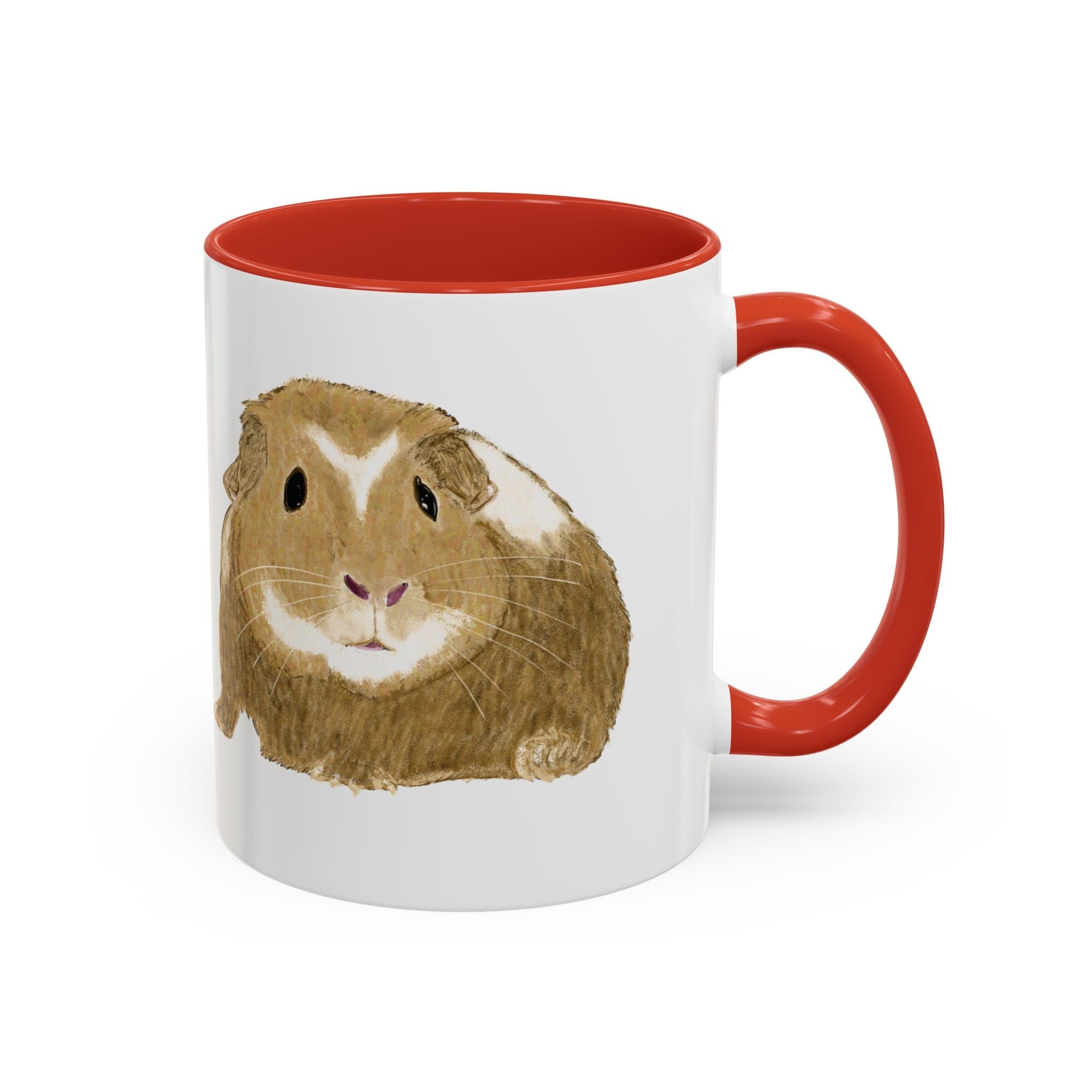Wishbone Guinea Pig Two Tone Ceramic Coffee Mugs - Blue Cava