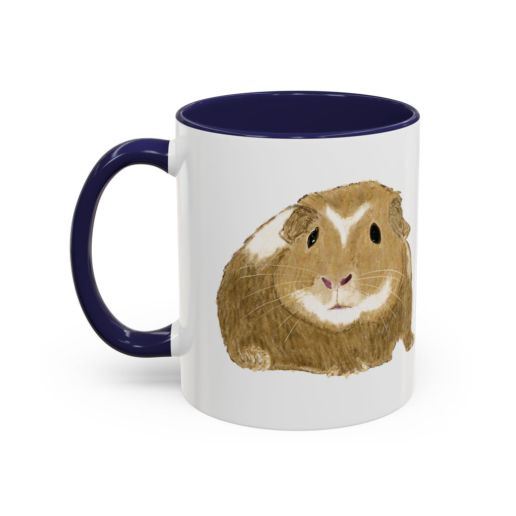 Wishbone Guinea Pig Two Tone Ceramic Coffee Mugs - Blue Cava