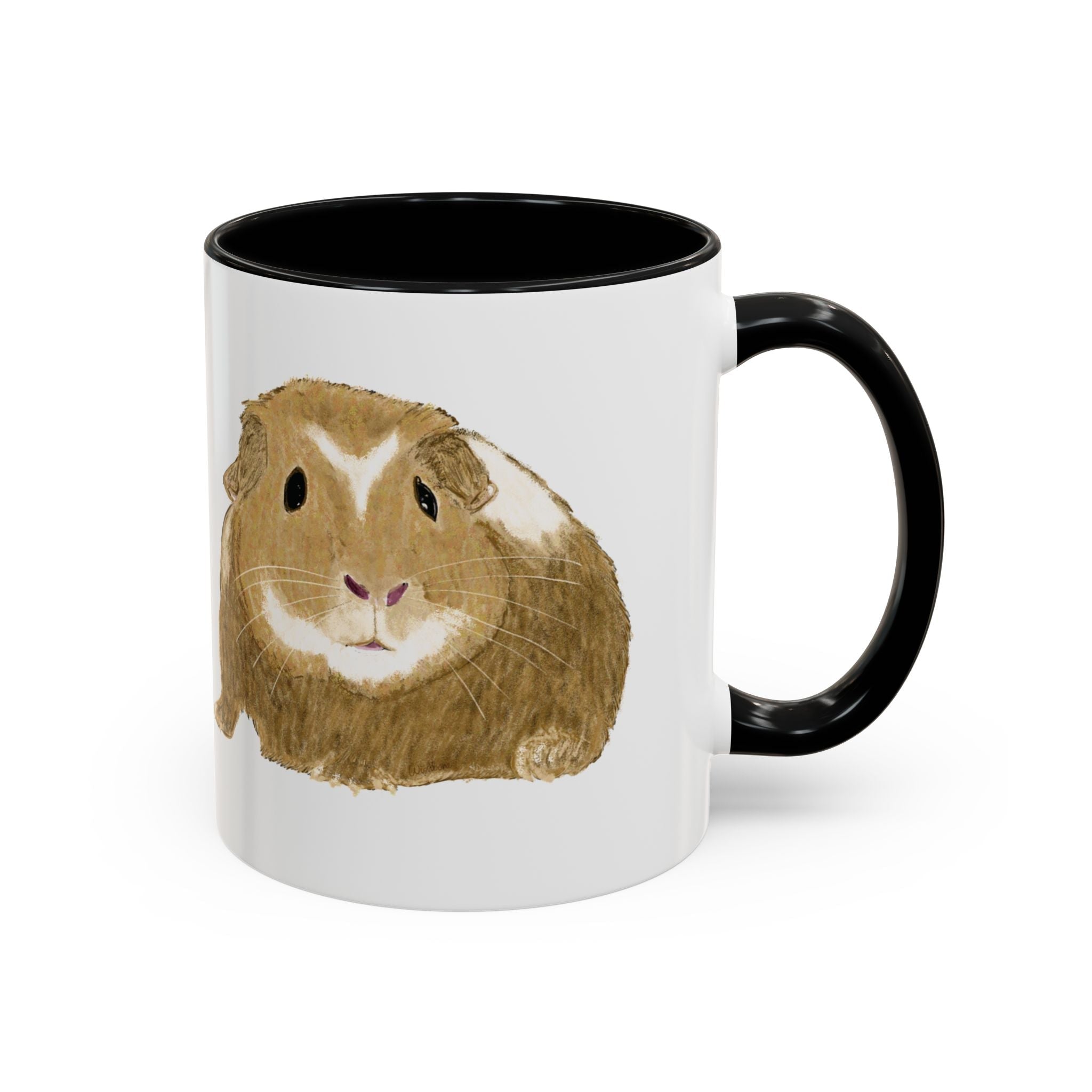 Wishbone Guinea Pig Two Tone Ceramic Coffee Mugs - Blue Cava