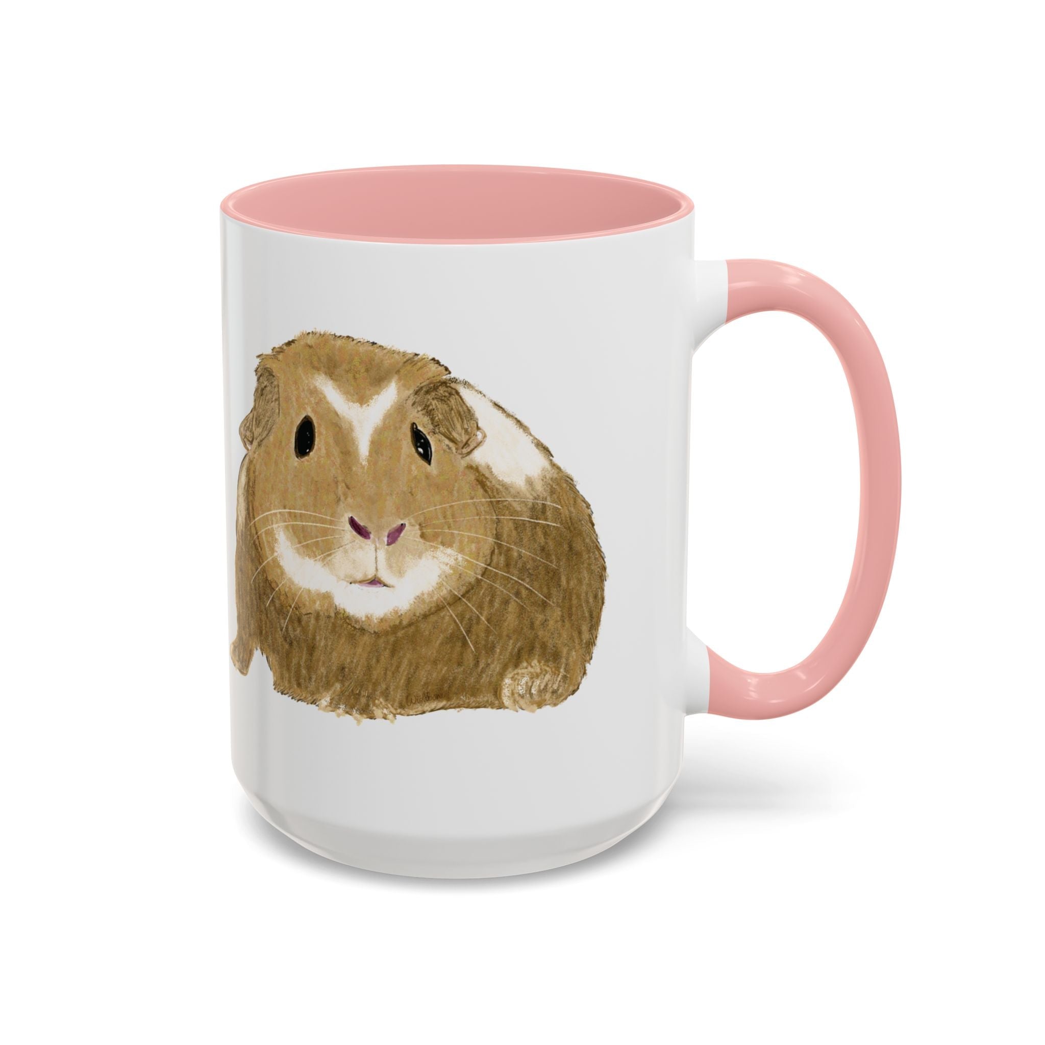 Wishbone Guinea Pig Two Tone Ceramic Coffee Mugs - Blue Cava