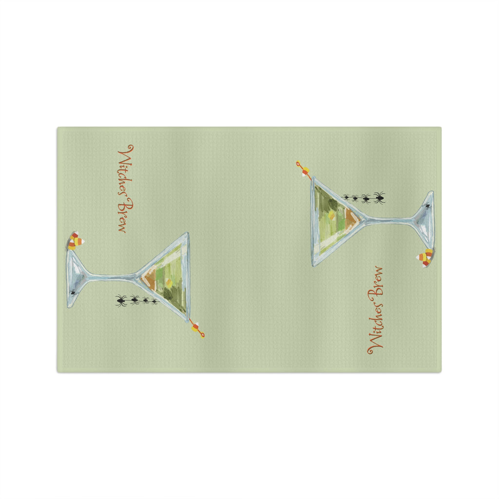 Witches Brew Microfiber Waffle Kitchen Towel - Blue Cava