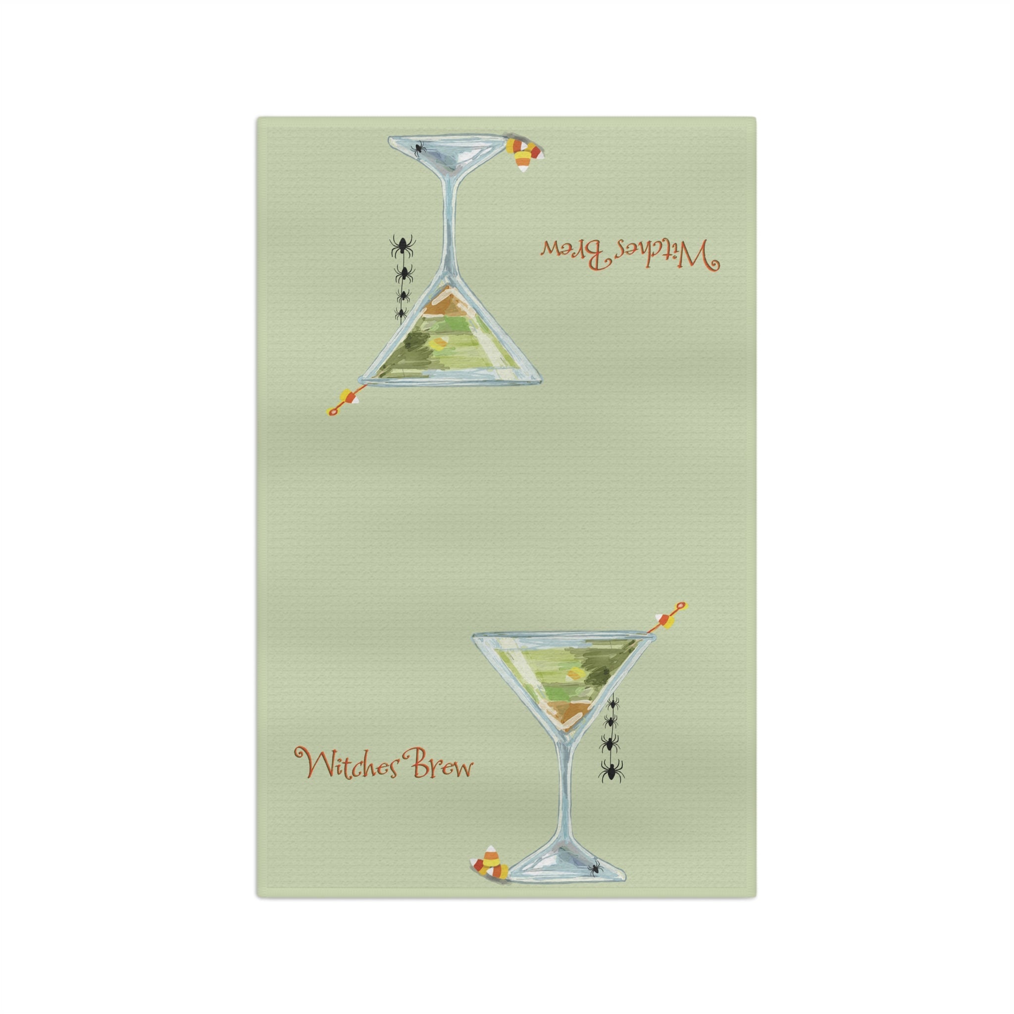 Witches Brew Microfiber Waffle Kitchen Towel - Blue Cava